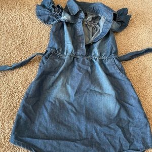 Girls thin denim dress